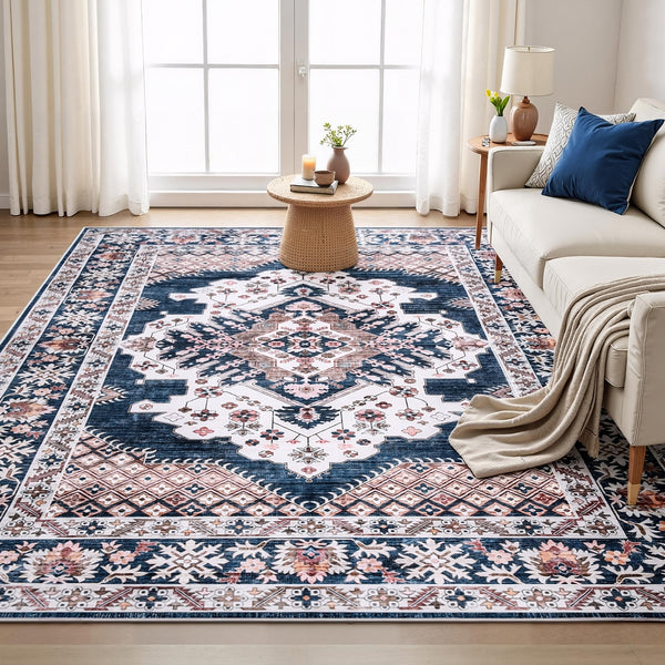 Artiss Floor Rug 240x340cm Large Washable Persian Area Rug Living Room Carpet Awezingly