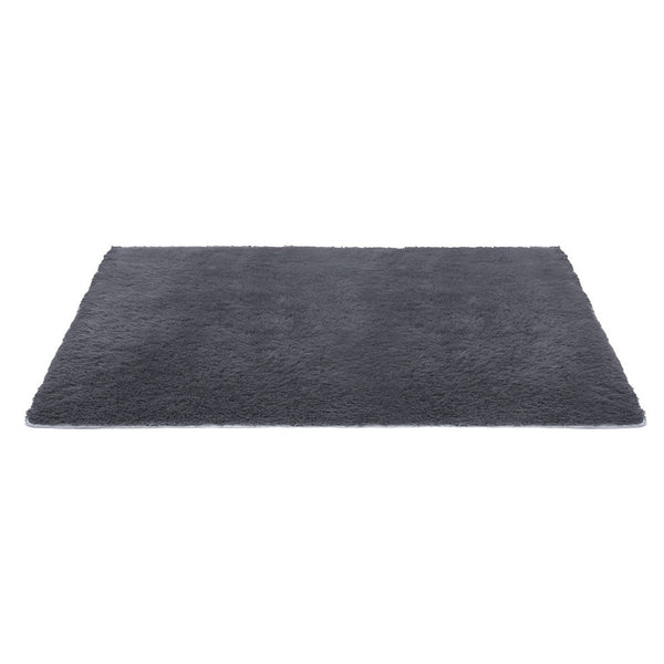 Artiss Floor Rug 160x230cm Plush Area Shaggy Rug Living Room Bedroom Carpet Grey Awezingly