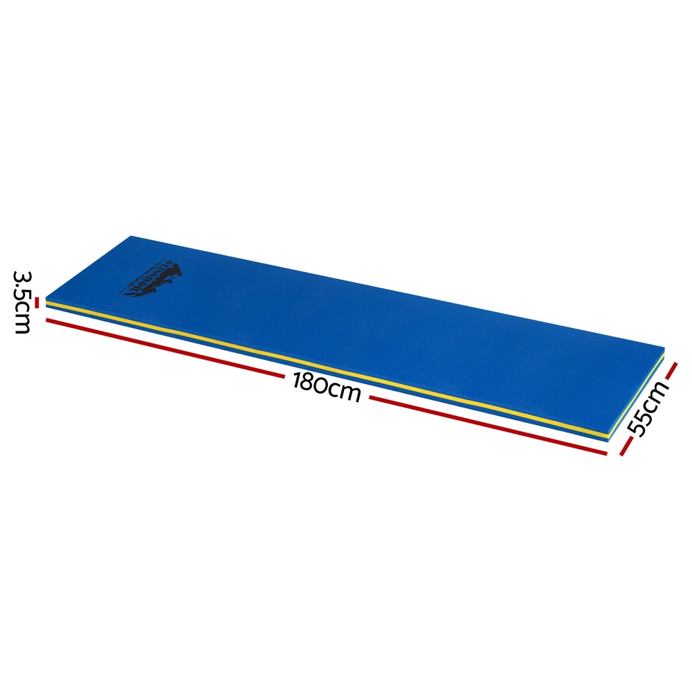 Weisshorn Floating Water Mat 55x180cm Foam Pad Swimming Pool Platform Blue Weisshorn