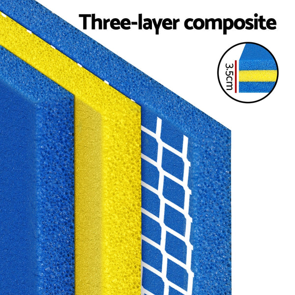 Weisshorn Floating Water Mat 55x180cm Foam Pad Swimming Pool Platform Blue Weisshorn