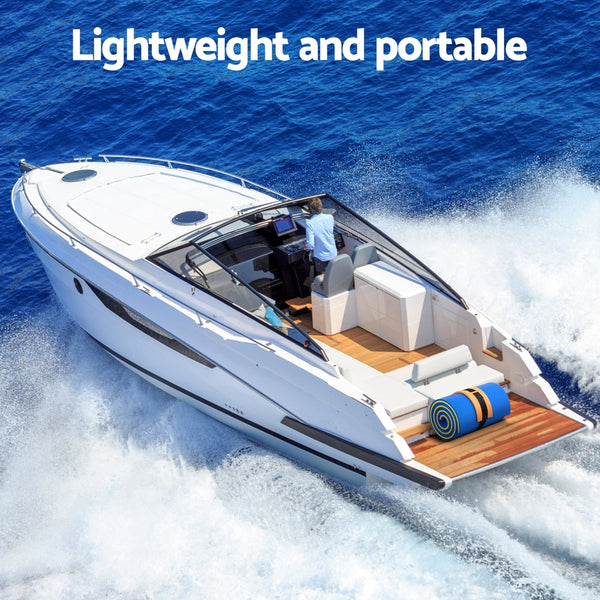 Weisshorn Floating Water Mat 55x180cm Foam Pad Swimming Pool Platform Blue Weisshorn