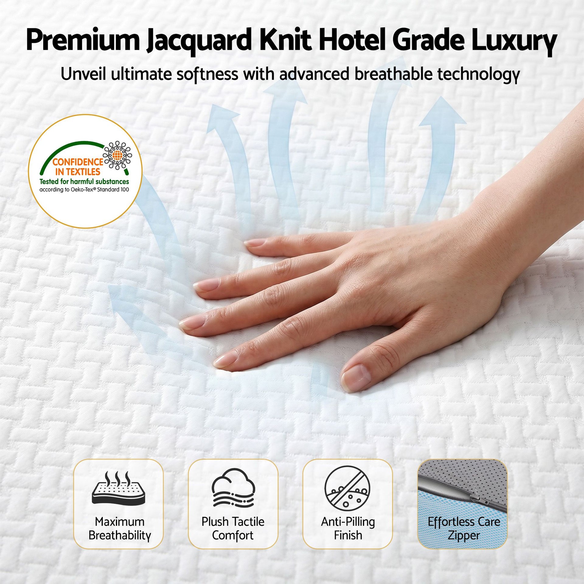 Giselle 22cm Cooling Gel Memory Foam Mattress Queen Medium Firm Giselle Bedding