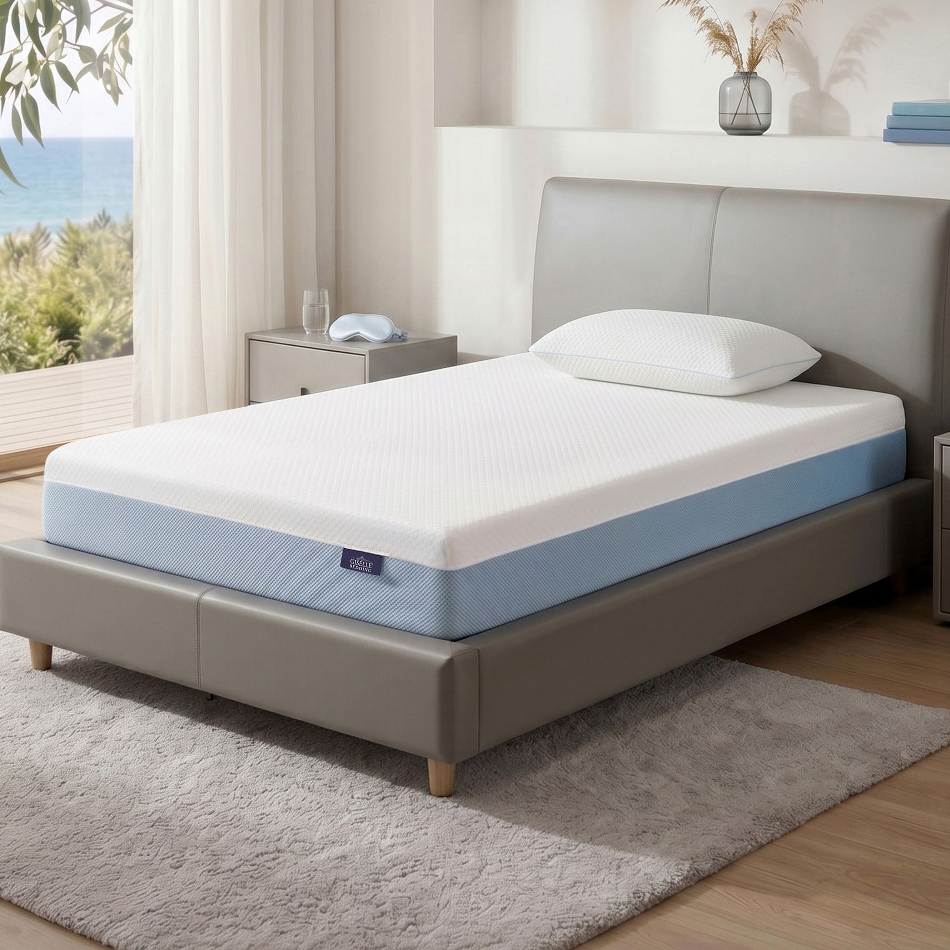 Giselle 22cm Cooling Gel Memory Foam Mattress Single Medium Firm Giselle Bedding