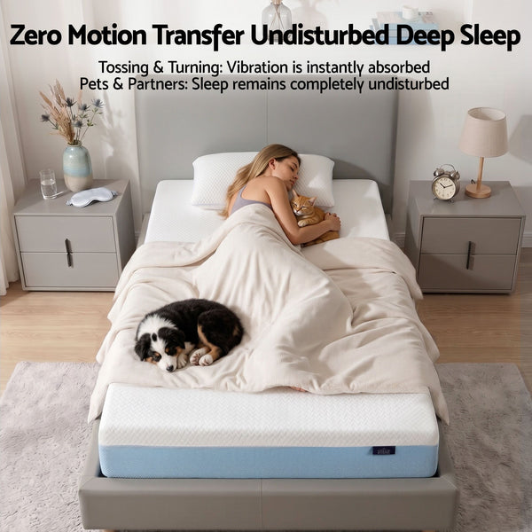 Giselle 22cm Cooling Gel Memory Foam Mattress Single Medium Firm Giselle Bedding