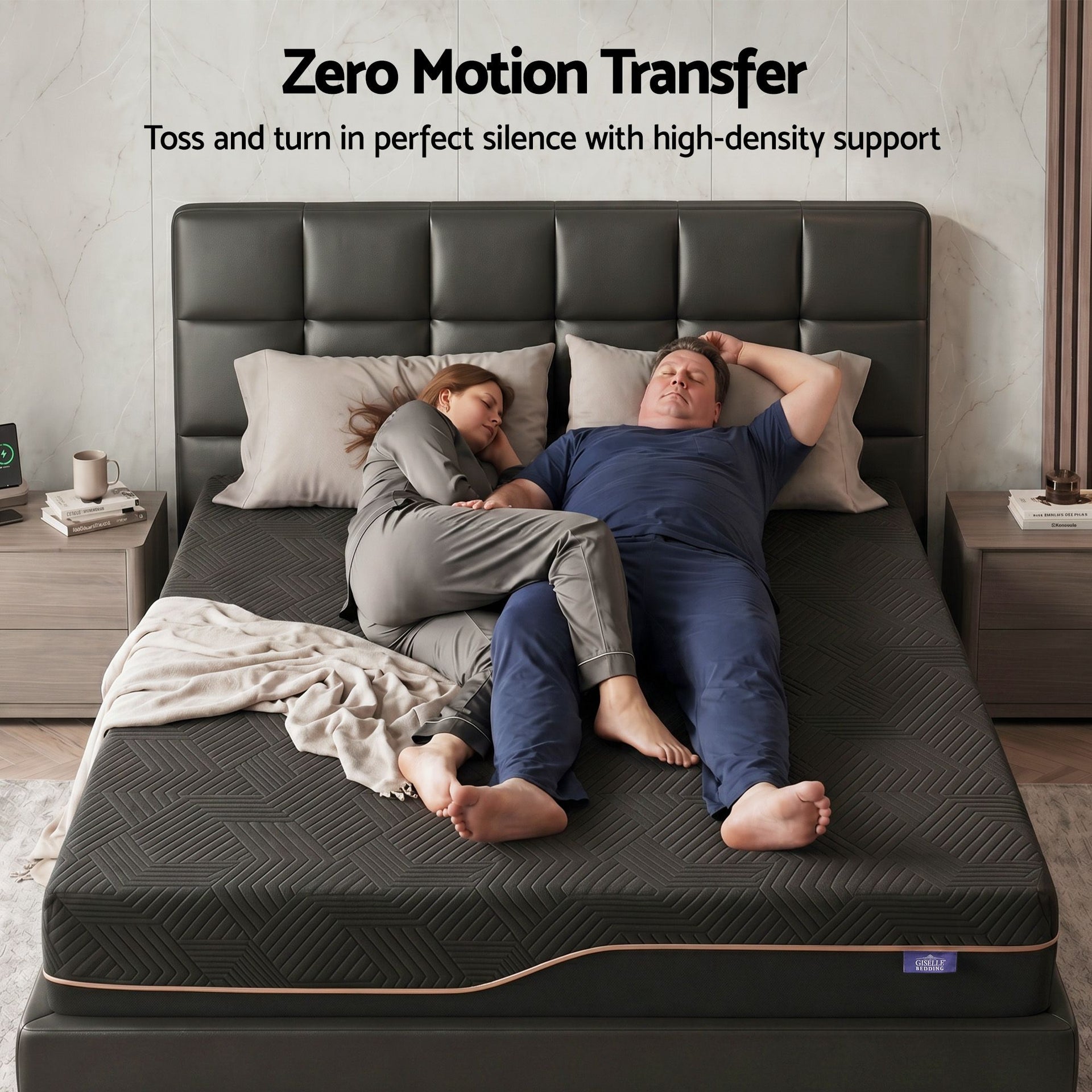 Giselle Double Cooling Memory Foam Mattress Medium Firm with Gel Comfort 30cm Awezingly