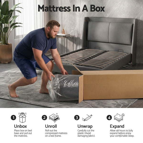 Giselle King Single Cooling Memory Foam Mattress Medium Firm with Gel Comfort 30cm Giselle Bedding