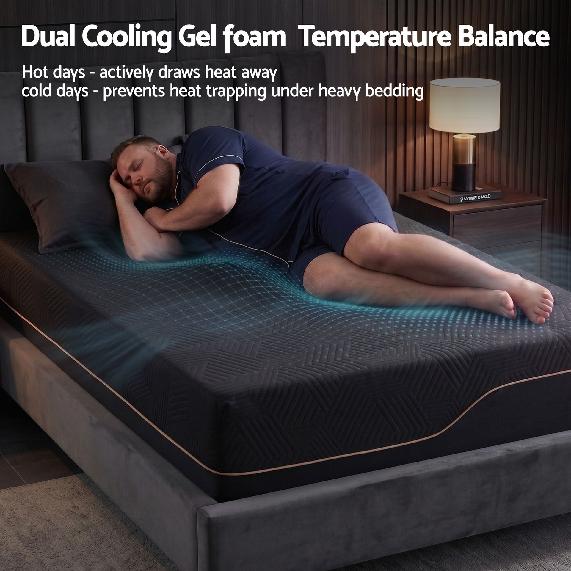 Giselle Single Cooling Memory Foam Mattress Medium Firm with Gel Comfort 30cm Giselle Bedding