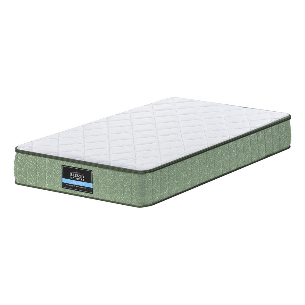 Giselle 25cm Memory Foam Mattress Dual Layer Zipper Cover Cool Charcoal Foam Mattresses Single Awezingly