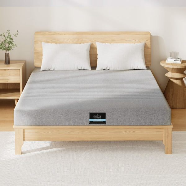 Giselle Bedding Cool Gel Memory Foam Mattress Charcoal 7-Zone Washable Bamboo Cover 15cm King Awezingly