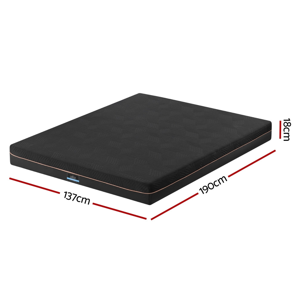 Giselle 18cm Memory Foam Mattress Green Tea Foam Cool Gel Foam Mattresses Double Awezingly
