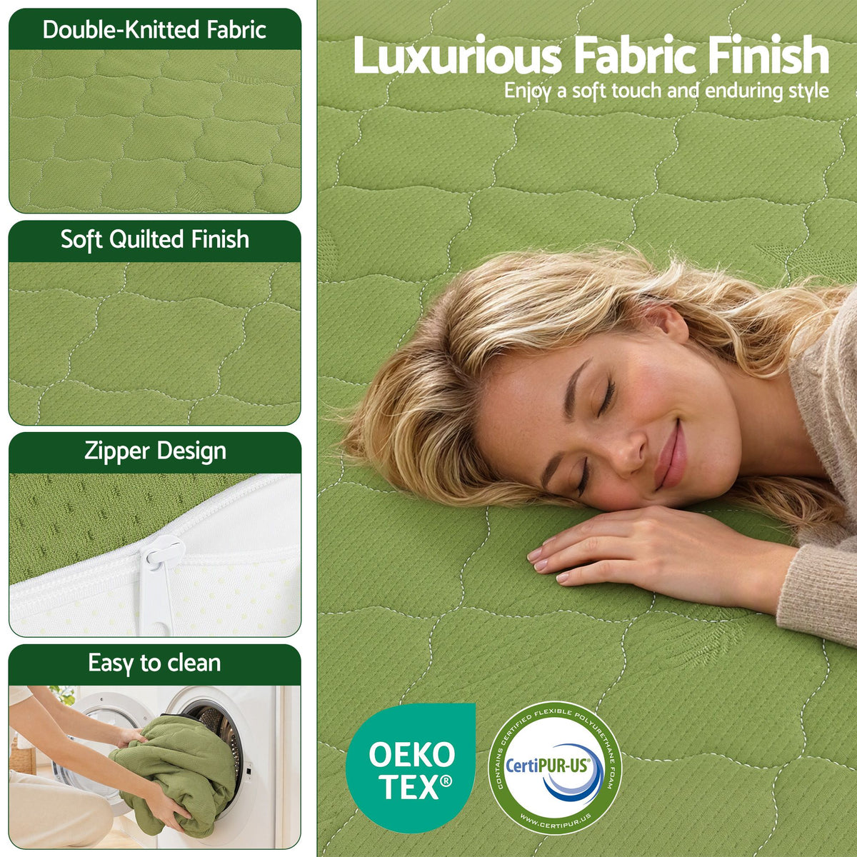 Giselle Folding Mattress Single 8cm Foldable Camping Travel Roll-Up Floor Bed Awezingly