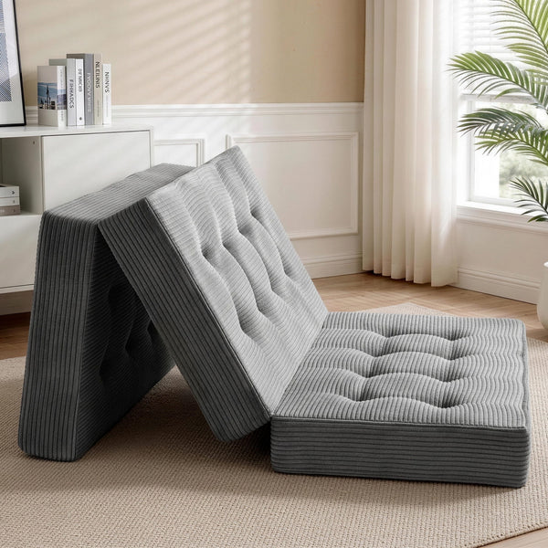 Giselle Double Folding Mattress 15cm Foldable Foam Portable Guest Sofa Bed Camping Mat Awezingly