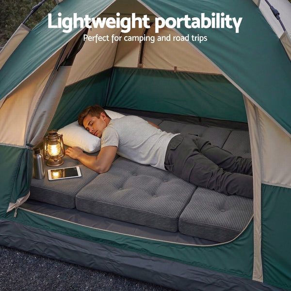 Giselle Double Folding Mattress 15cm Foldable Foam Portable Guest Sofa Bed Camping Mat Awezingly