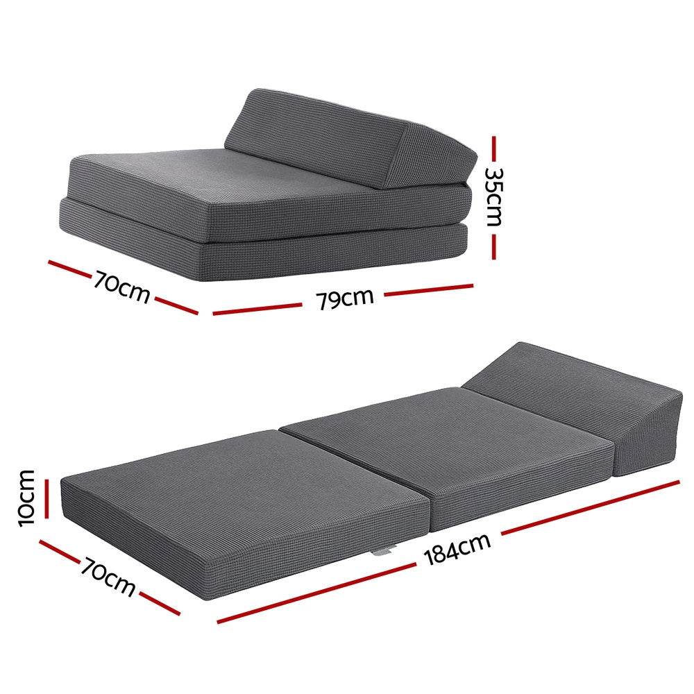 Giselle Foldable Mattress Folding Sofa Bed Trifold Sleeping Camping Cushion Mat Giselle Bedding