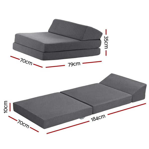 Giselle Foldable Mattress Folding Sofa Bed Trifold Sleeping Camping Cushion Mat Giselle Bedding