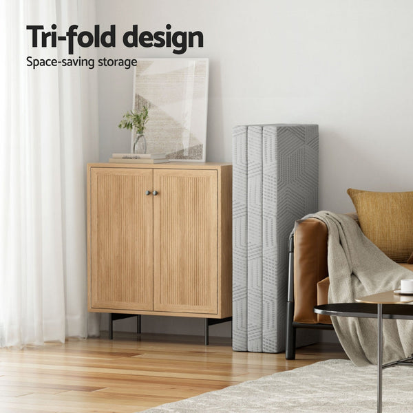 3-Foldable Mattress Giselle Folding Foam Double Awezingly