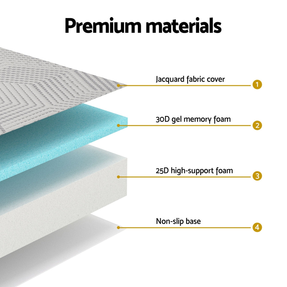 3-Foldable Mattress Giselle Folding Foam Double Awezingly