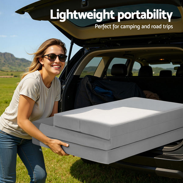 Giselle Foldable Mattress Folding Sofa Bed 4-fold Sleeping Camping Cushion Mat Giselle Bedding