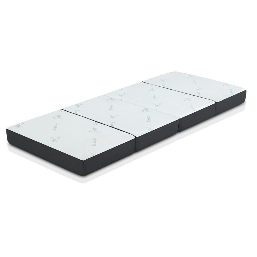 Giselle Bedding Portable Mattress Folding Foldable Foam Floor Bed Tri Fold 180cm Giselle Bedding