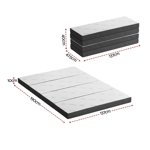 Giselle Foldable Mattress Folding Foam Mattresses Bamboo Double Giselle Bedding