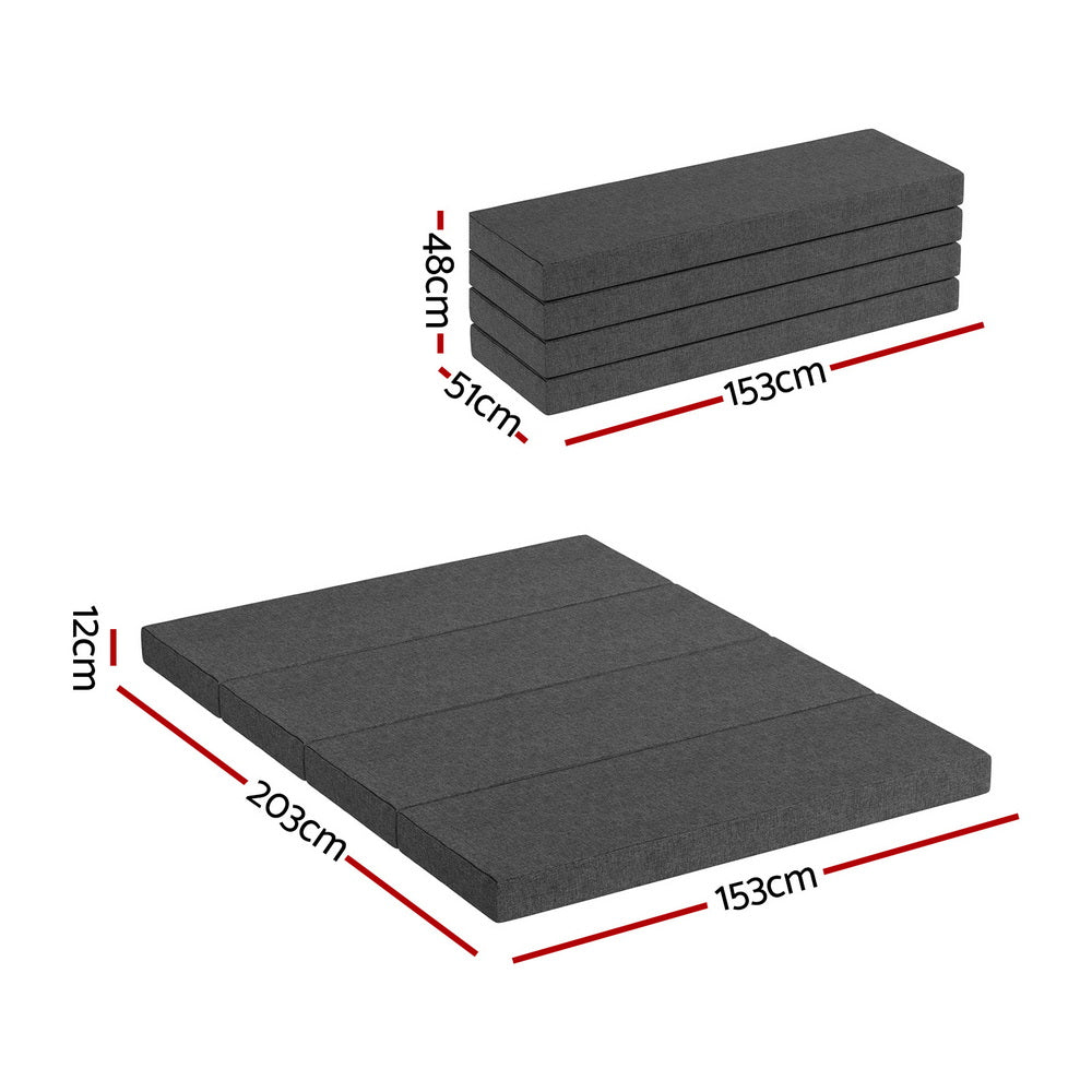 Giselle Bedding Foldable Mattress Folding Foam Mattresses Portable Mat Queen Giselle Bedding