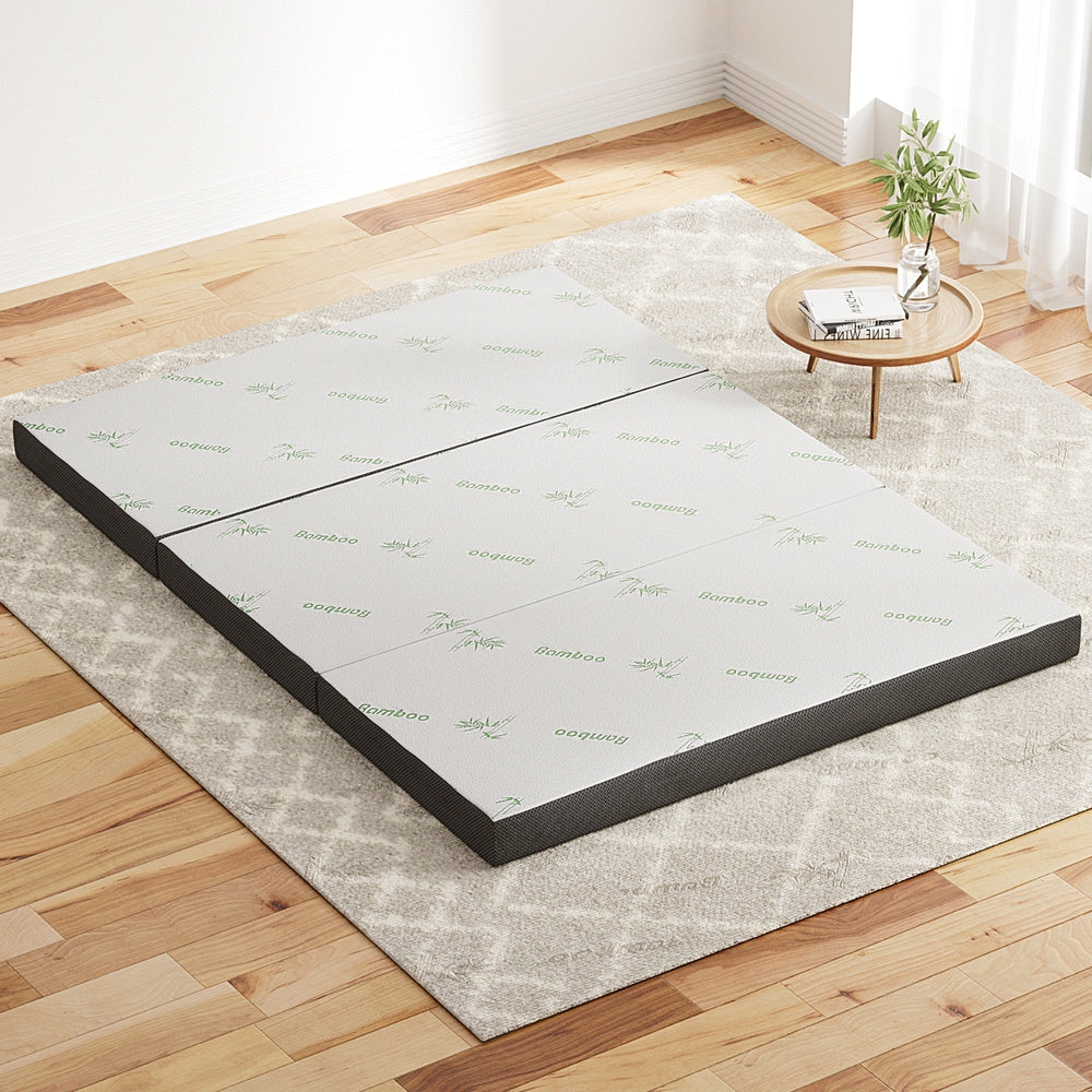 Giselle Bedding Foldable Mattress Folding Foam Double Bamboo Awezingly