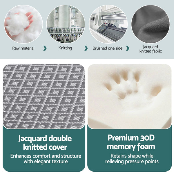 Giselle Foldable Mattress Folding Sofa Bed Trifold Memory Foam Camping Cushion Mat Giselle Bedding