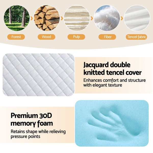 Giselle Bedding Foldable Mattress Folding Sofa Bed Tri-Fold Memory Foam Tencel Queen Giselle Bedding