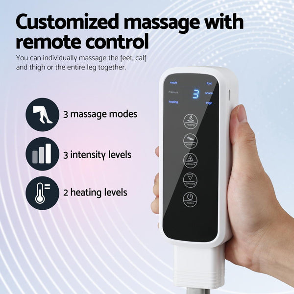 Livemor Foot Massager Leg Knee Massager with Air Compression 3 Massage Modes Heating Awezingly