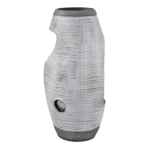 Gardeon Solar Fountain Water Feature Bird Bath Outdoor Garden Cascade 48CM Grey Gardeon