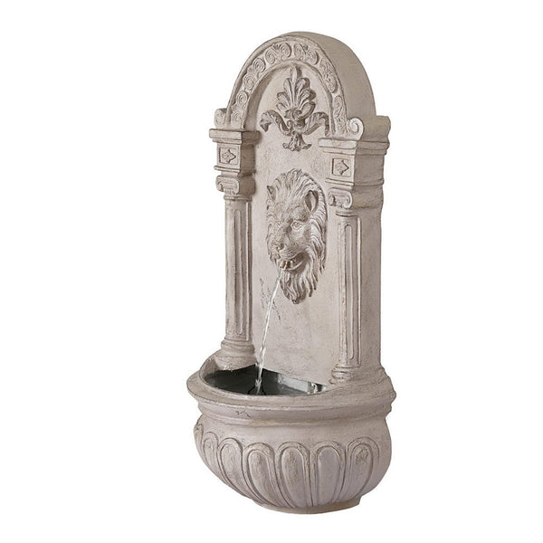 Gardeon Solar Fountain Water Feature Wall Mount Garden Fountains 77CM Beige Awezingly