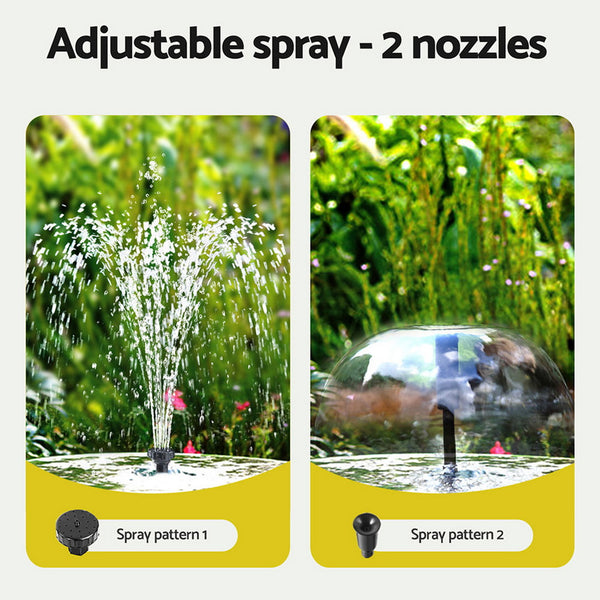 Gardeon Solar Submersible Water Pond Fountain Pump with Filter Box 6FT 1190L/H Gardeon