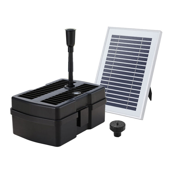 Gardeon Solar Submersible Water Pond Fountain Pump with Filter Box 4.6FT 470L/H Gardeon
