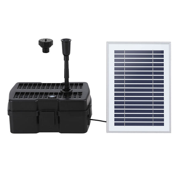 Gardeon Solar Submersible Water Pond Fountain Pump with Filter Box 4.6FT 470L/H Gardeon