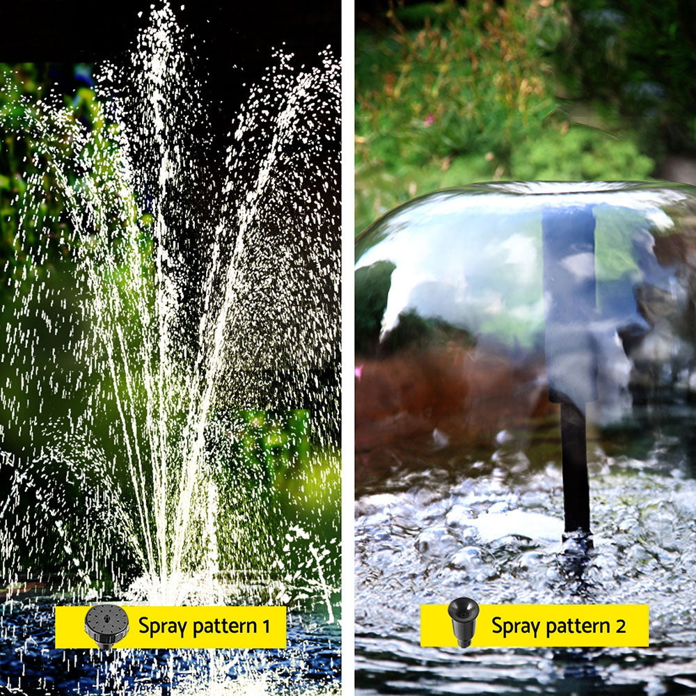 Gardeon Solar Submersible Water Pond Fountain Pump with Filter Box 4.6FT 470L/H Gardeon