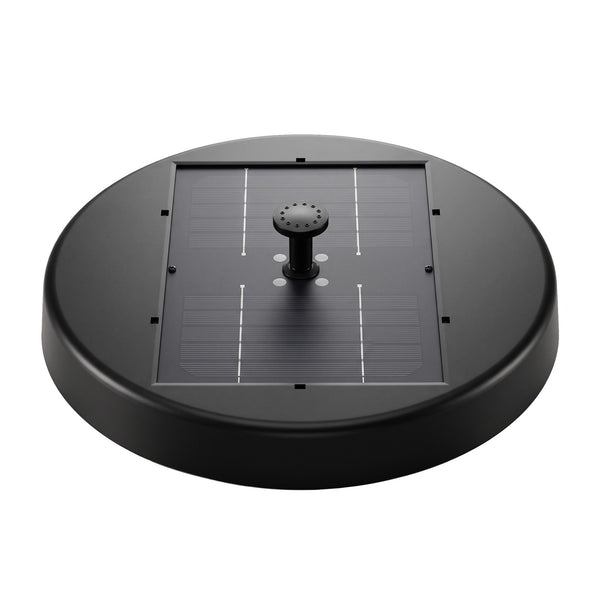 Gardeon Solar Fountain Pumps Bird Bath Battery Backup LED Remote Black 27cm Awezingly
