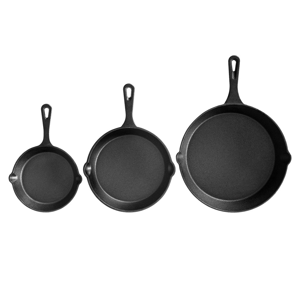 5-star chef Non Stick Frying Pan Cast Iron 3PCS Does not apply