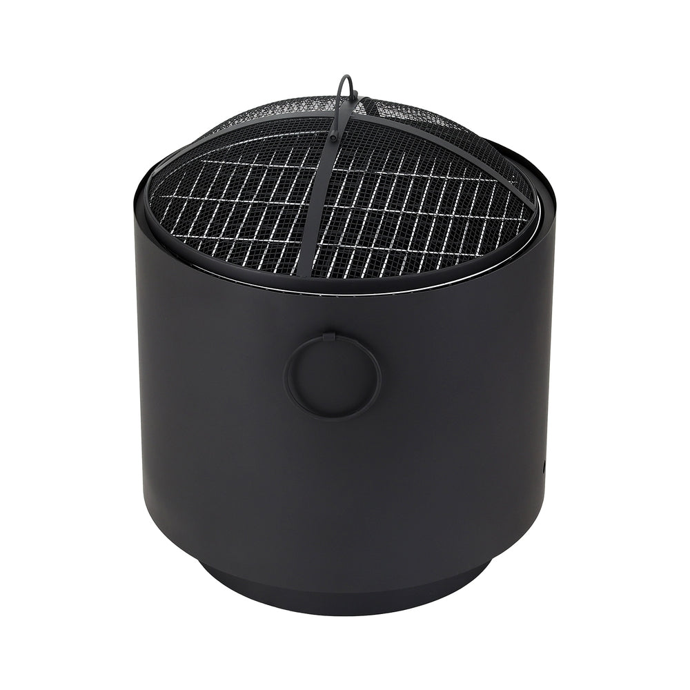 Grillz Fire Pit BBQ Portable Deep Bowl Outdoor Fireplace Awezingly
