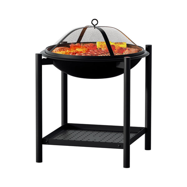 Grillz Fire Pit BBQ Grill 2-in-1 Outdoor Grillz