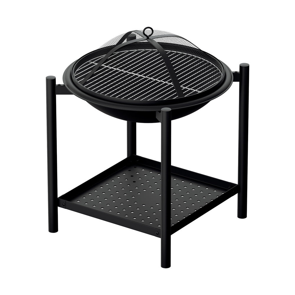 Grillz Fire Pit BBQ Grill 2-in-1 Outdoor Grillz