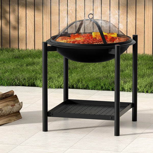 Grillz Fire Pit BBQ Grill 2-in-1 Outdoor Grillz