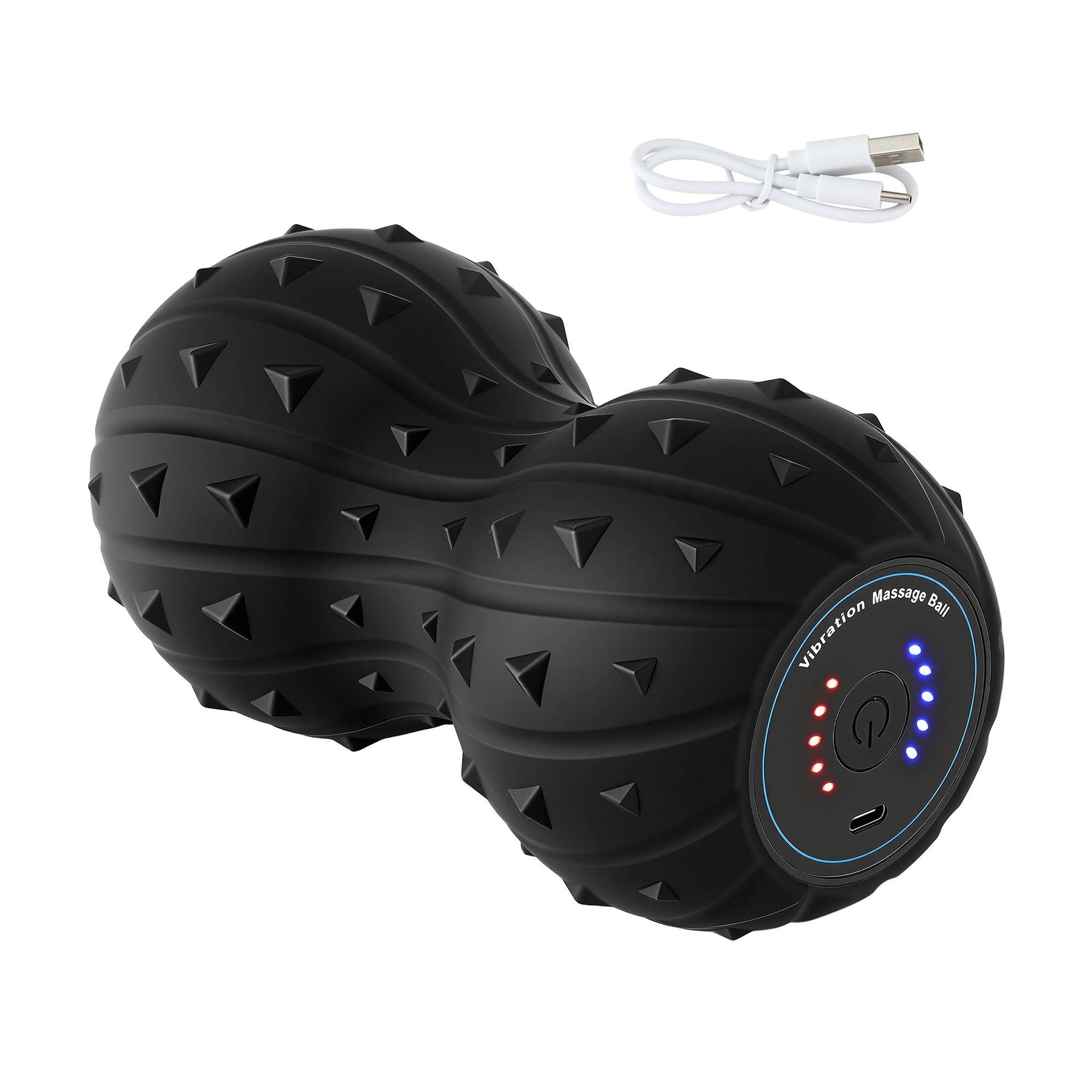 Everfit Electric Vibrating Peanut Massage Ball 5 Adjustable Levels High Power 3000RPM Motor 4D Floating Point Deep Tissue Trigger Point Muscle Relaxation Yoga Home Gym Type-C Rechargeable Support 80kg Everfit