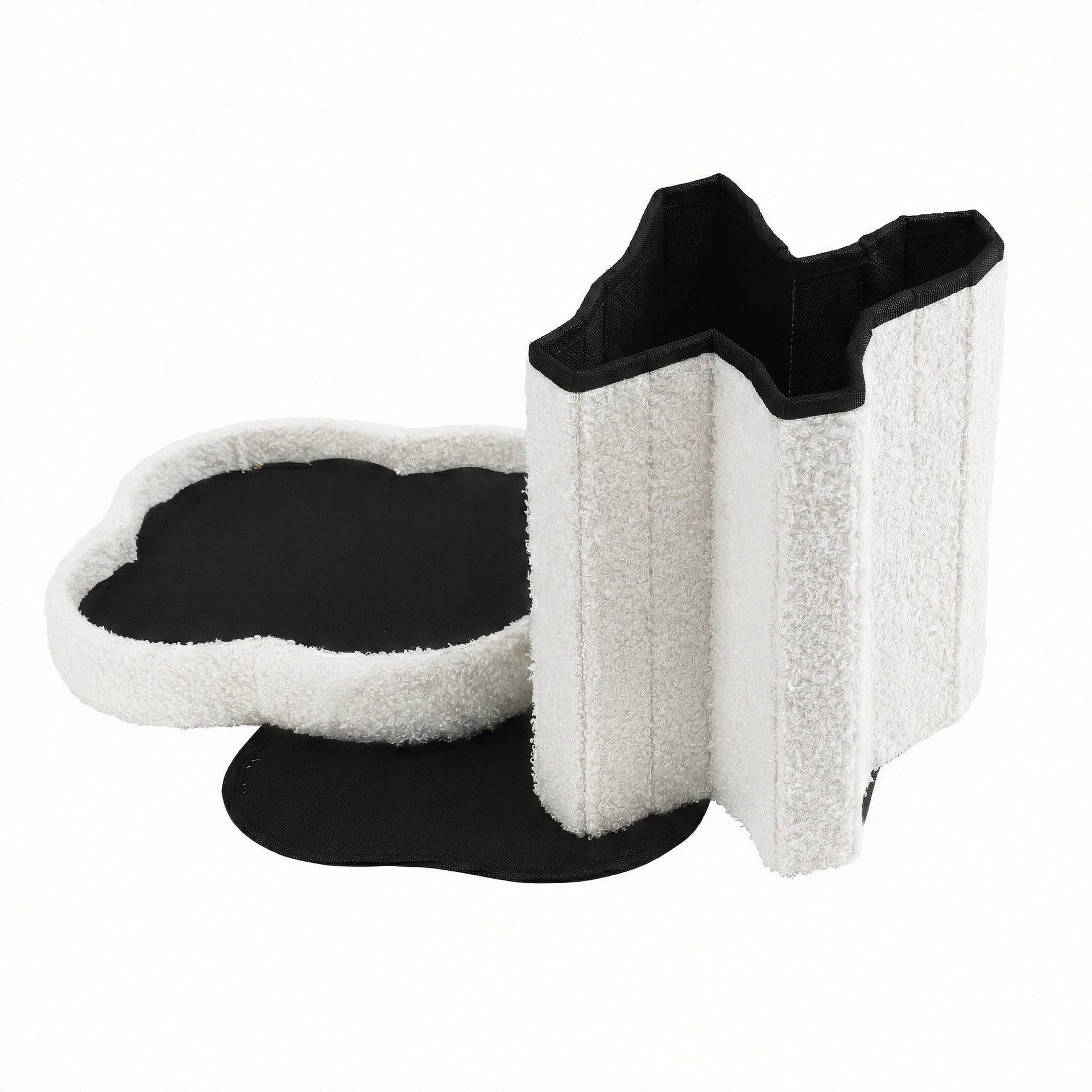 Artiss Storage Ottoman Foot Stool Foldable White Awezingly