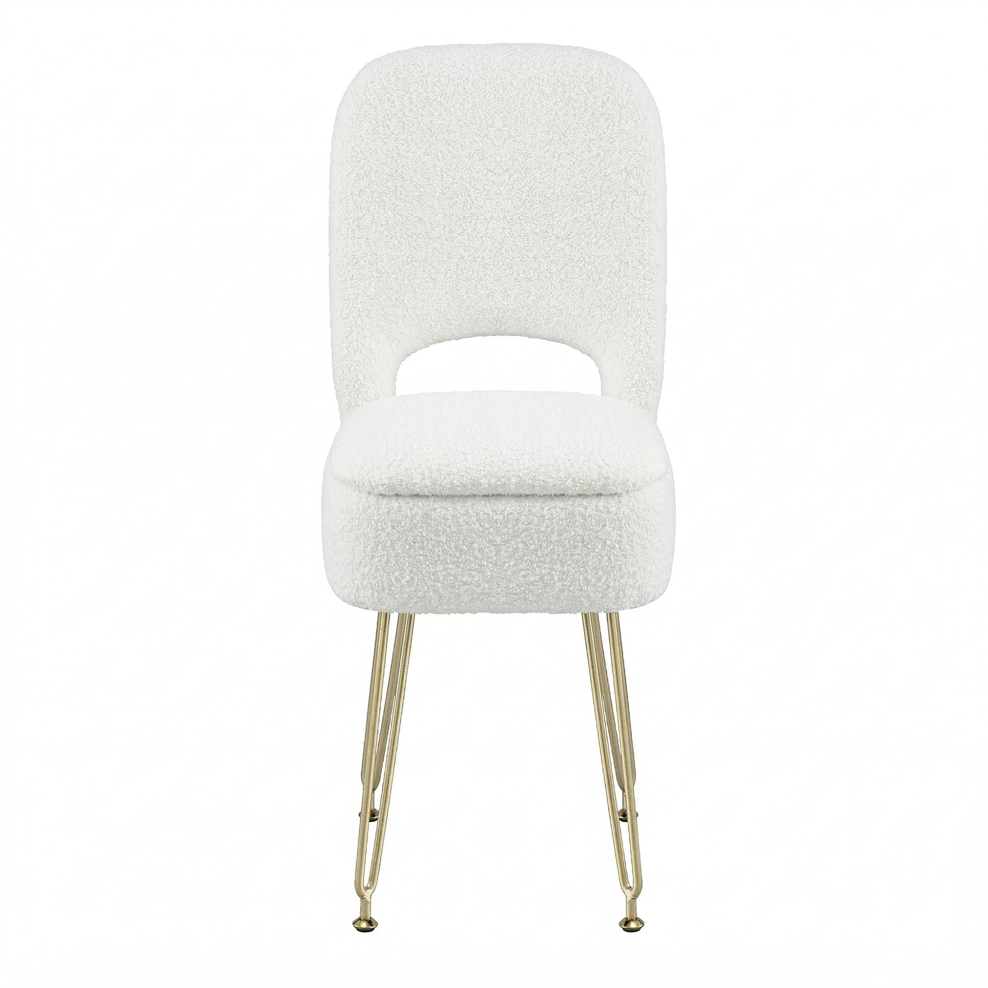 Artiss Storage Ottoman Vanity Stool Foot Stool Folding Back White Awezingly