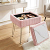 Artiss Storage Ottoman Vanity Foot Stool Pink