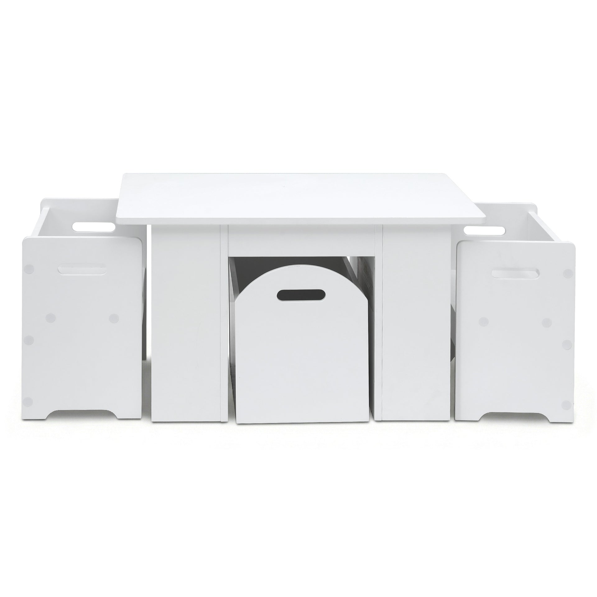 Keezi 3PCS Kids Table and Chairs Set Storage Toys Play Activity Desk Awezingly