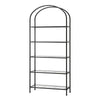 Artiss 5 Tiers Bookshelf Industrial Etagere Bookcase Display Shelf Black