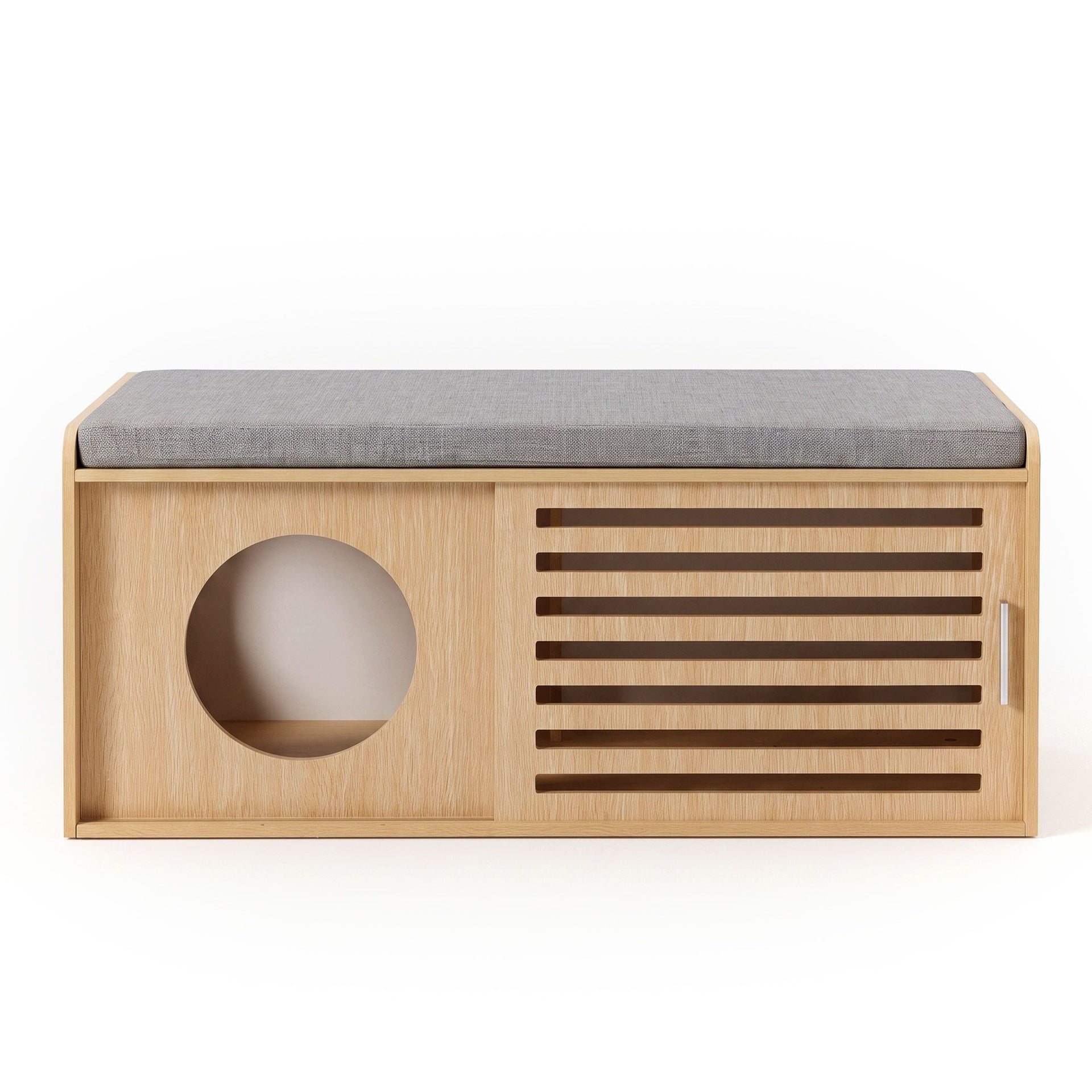 Artiss Pet Ottoman Footrest Bench with MDF Frame 100kg Capacity Natural Artiss