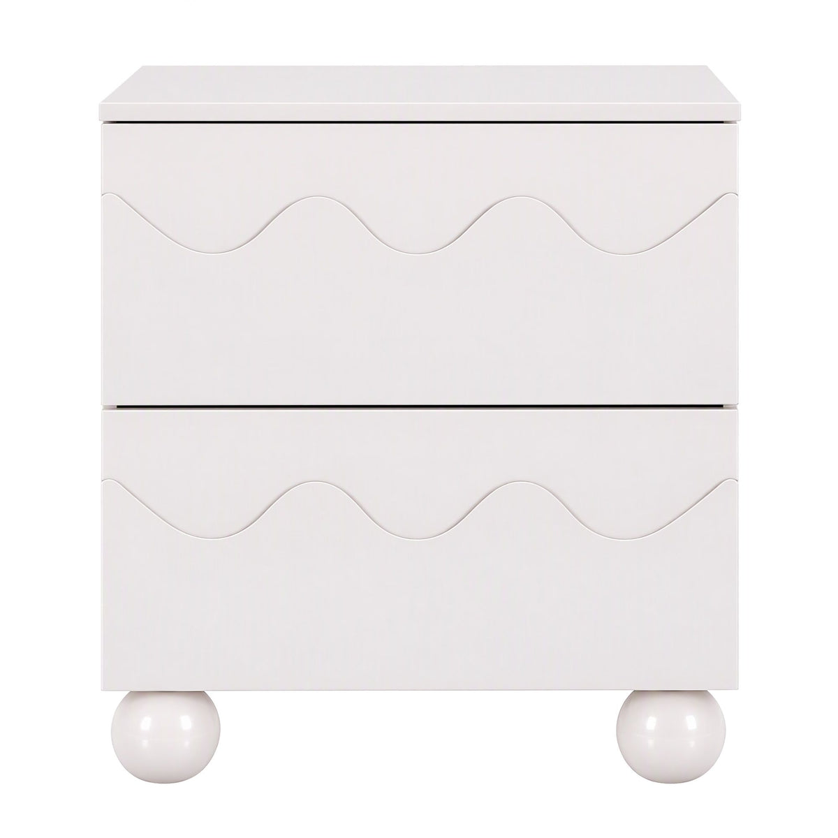 Artiss Bedside Table Nightstand 2 Drawers Storage Side Cabinet Beige Awezingly