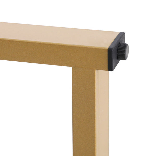 Artiss Bar Table Dining Storage Shelf Wine Rack Home Kitchen Office Desk Gold Artiss